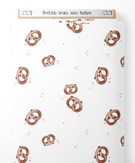 Tissu - Bretzels bruns avec texture