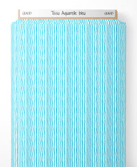 Tissu - Aquarelle bleu