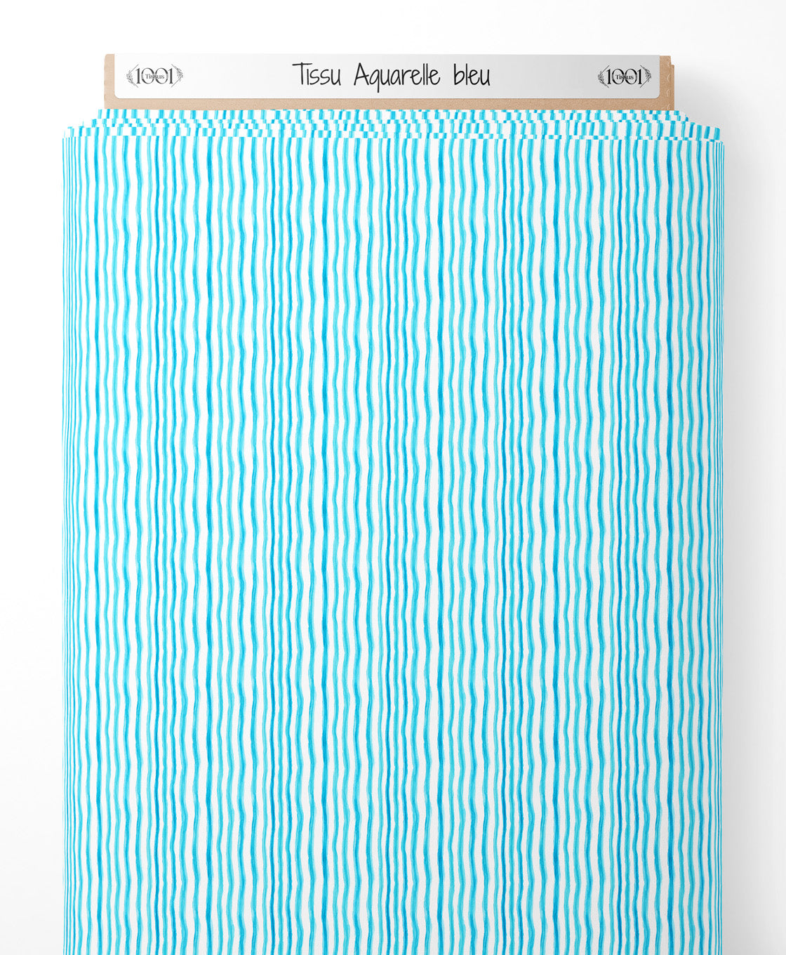 Tissu - Aquarelle bleu