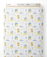 Tissu - Azur et Limon