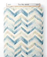 Tissu - Bleu abstrait