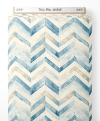 Tissu - Bleu abstrait