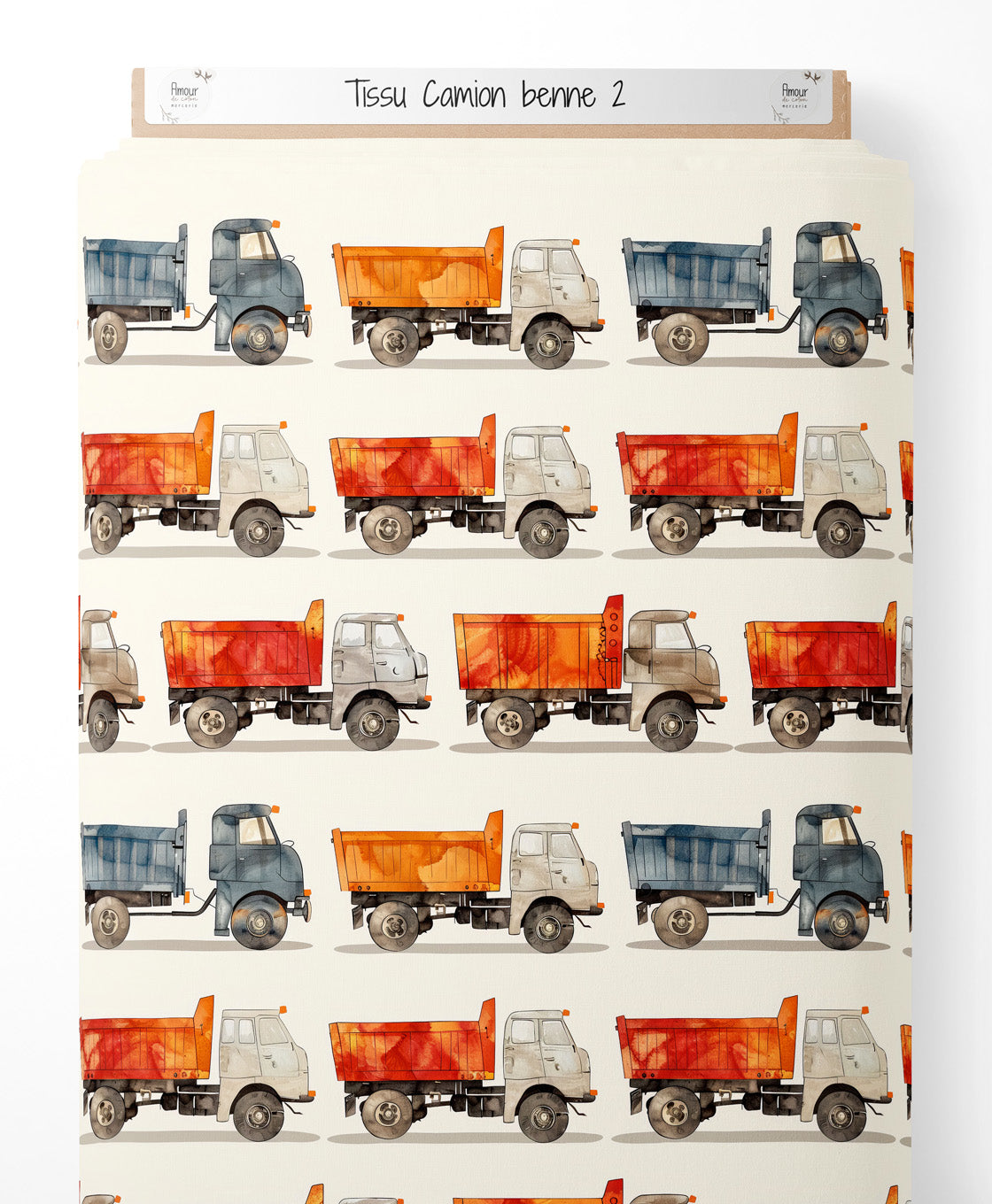 Tissu - Camion benne 2