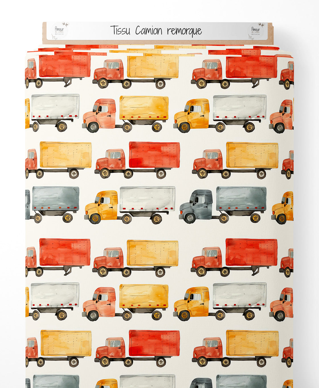 Tissu - Camion remorque