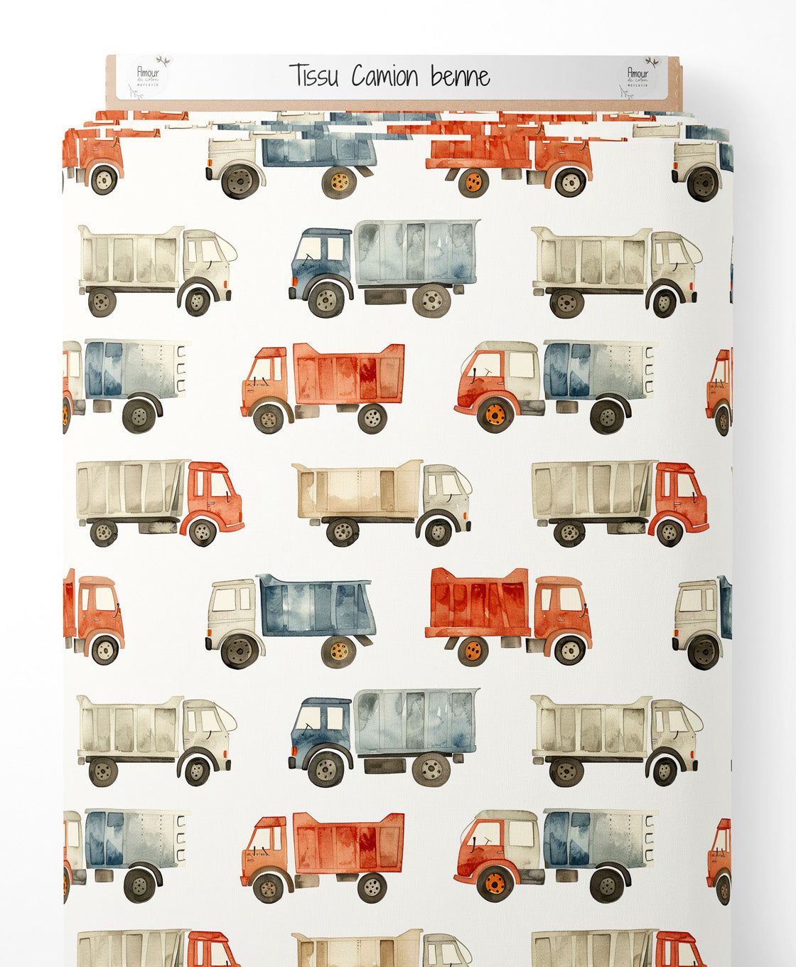 Tissu - Camion benne