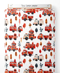 Tissu - Camion pompier