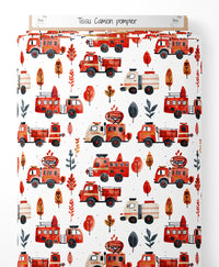 Tissu - Camion pompier
