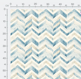 Tissu - Bleu abstrait