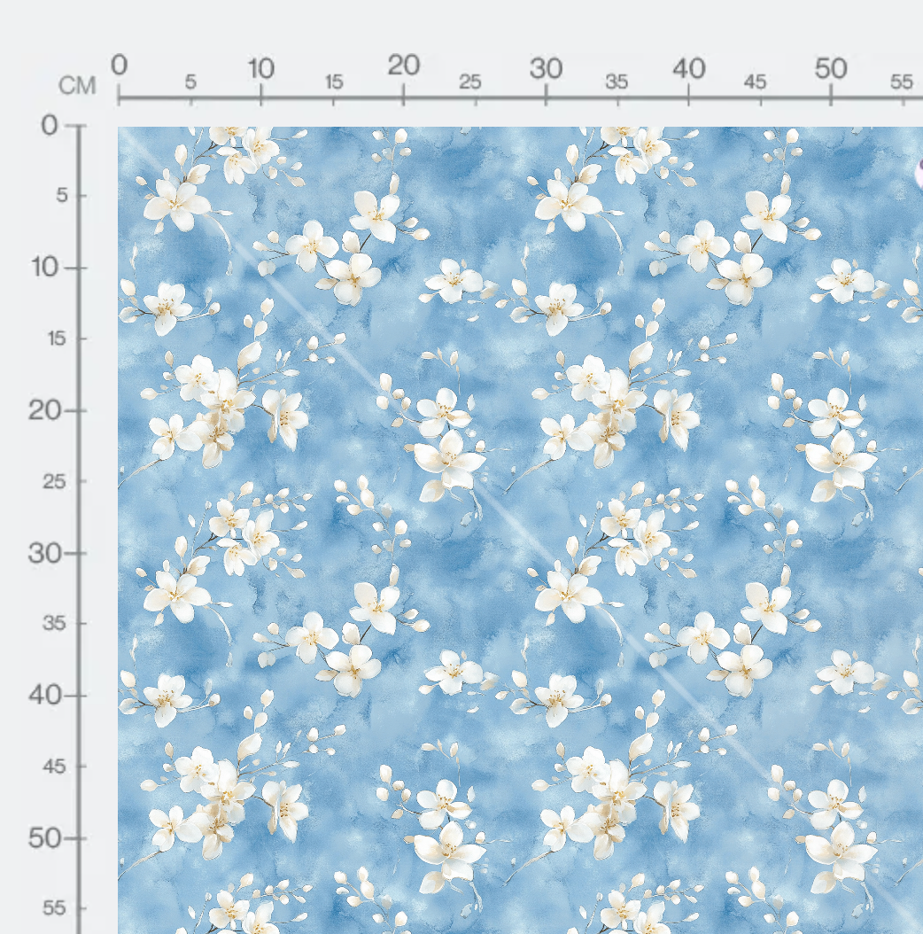 Tissu - fleurs d'été