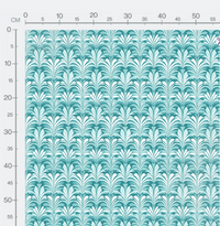 Tissu - Art deco bleu 1