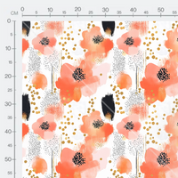 Tissu - water flowers 1