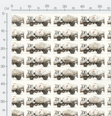 Tissu - Camion toupie