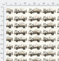 Tissu - Camion toupie