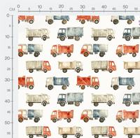 Tissu - Camion benne