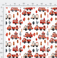 Tissu - Camion pompier