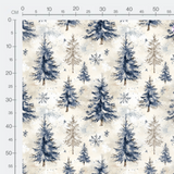 Tissu - Snowflake winter 1