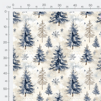 Tissu - Snowflake winter 1