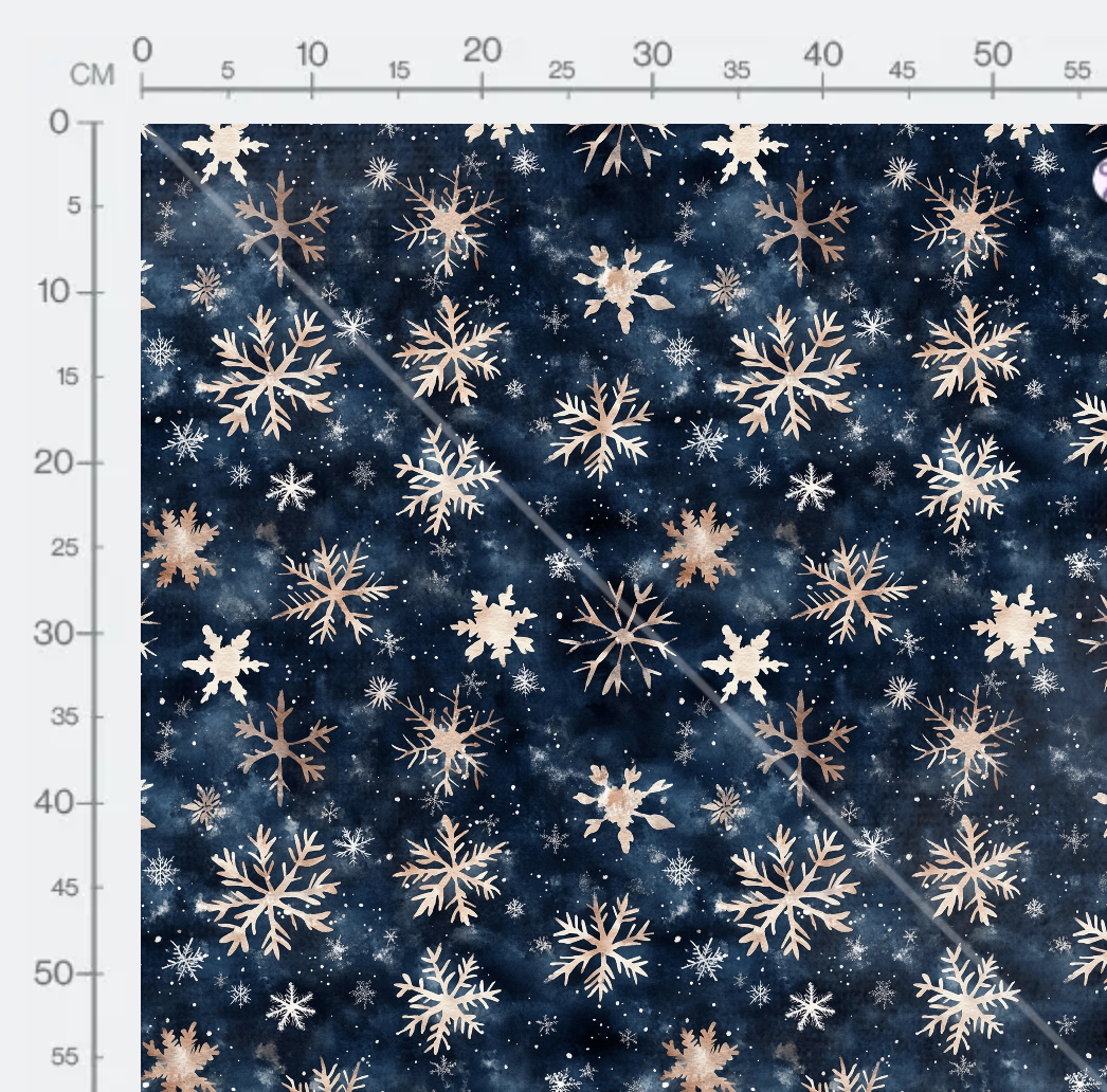 Tissu - Snowflake winter 6