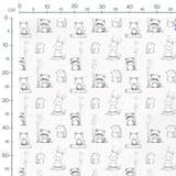 Tissu - Forêt dessin