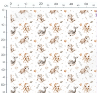 Tissu - océan mignon