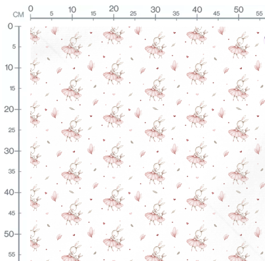 Tissu - Lapins ballerines