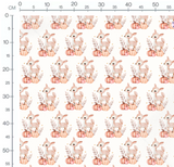 Tissu - Biches citrouilles