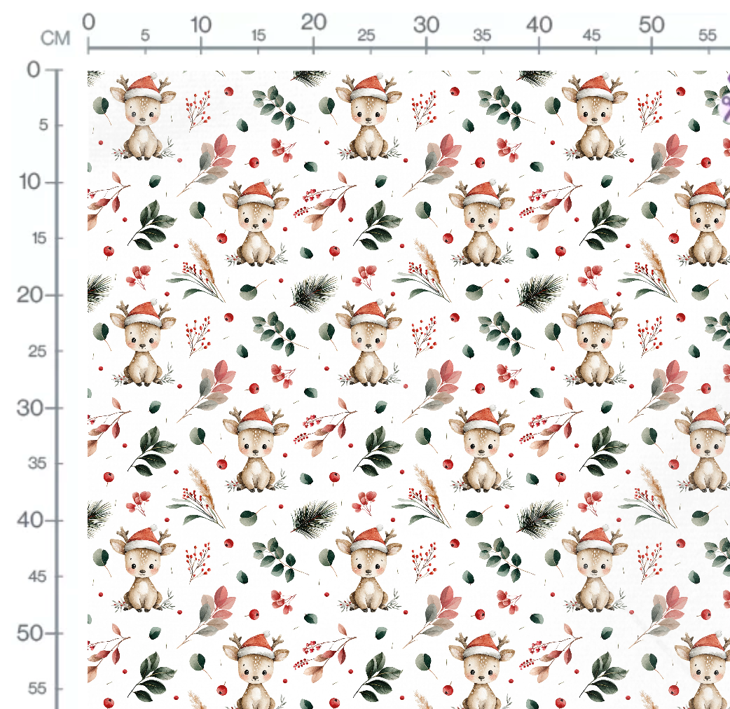 Tissu - Forêt de Noël