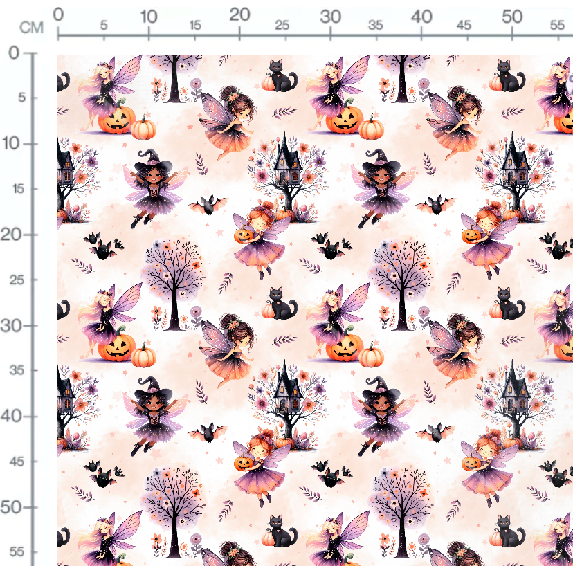 Tissu - Fée halloween