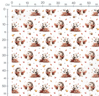 Tissu - herisson automne