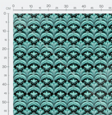 Tissu - Art deco bleu 2