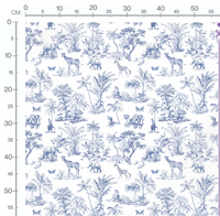 Tissu - Toile de jouy
