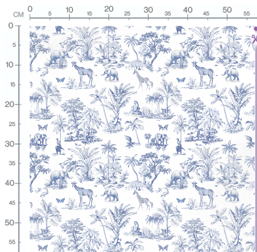 Tissu - Toile de jouy