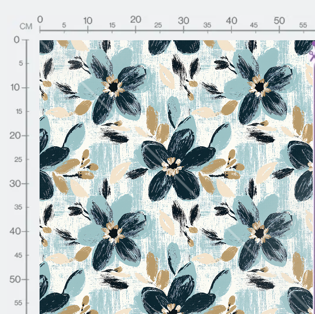 Tissu - water flowers 2