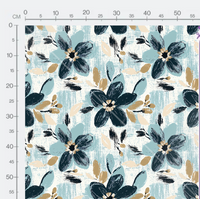 Tissu - water flowers 2