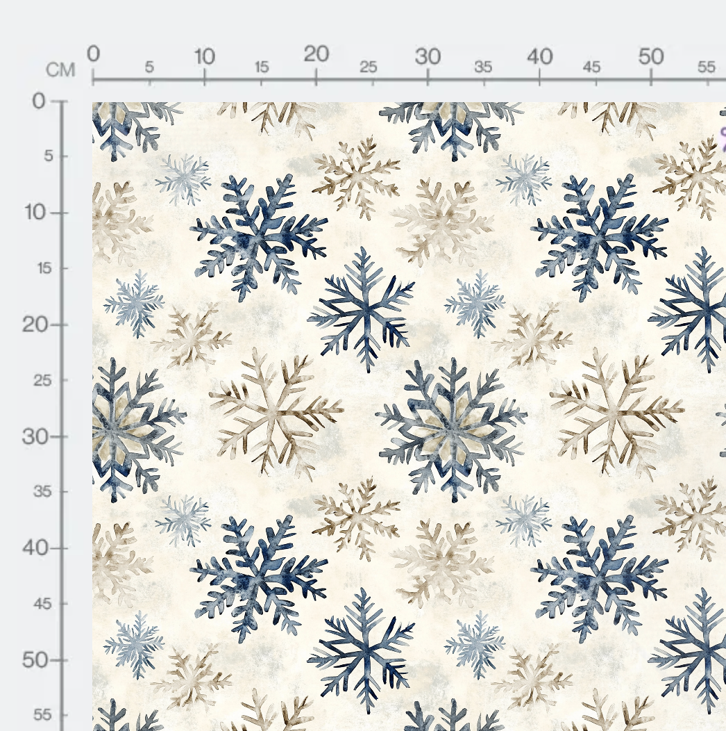 Tissu - Snowflake winter 4