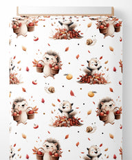 Tissu - herisson automne