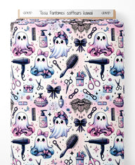 Tissu - Fantômes coiffeurs kawaii