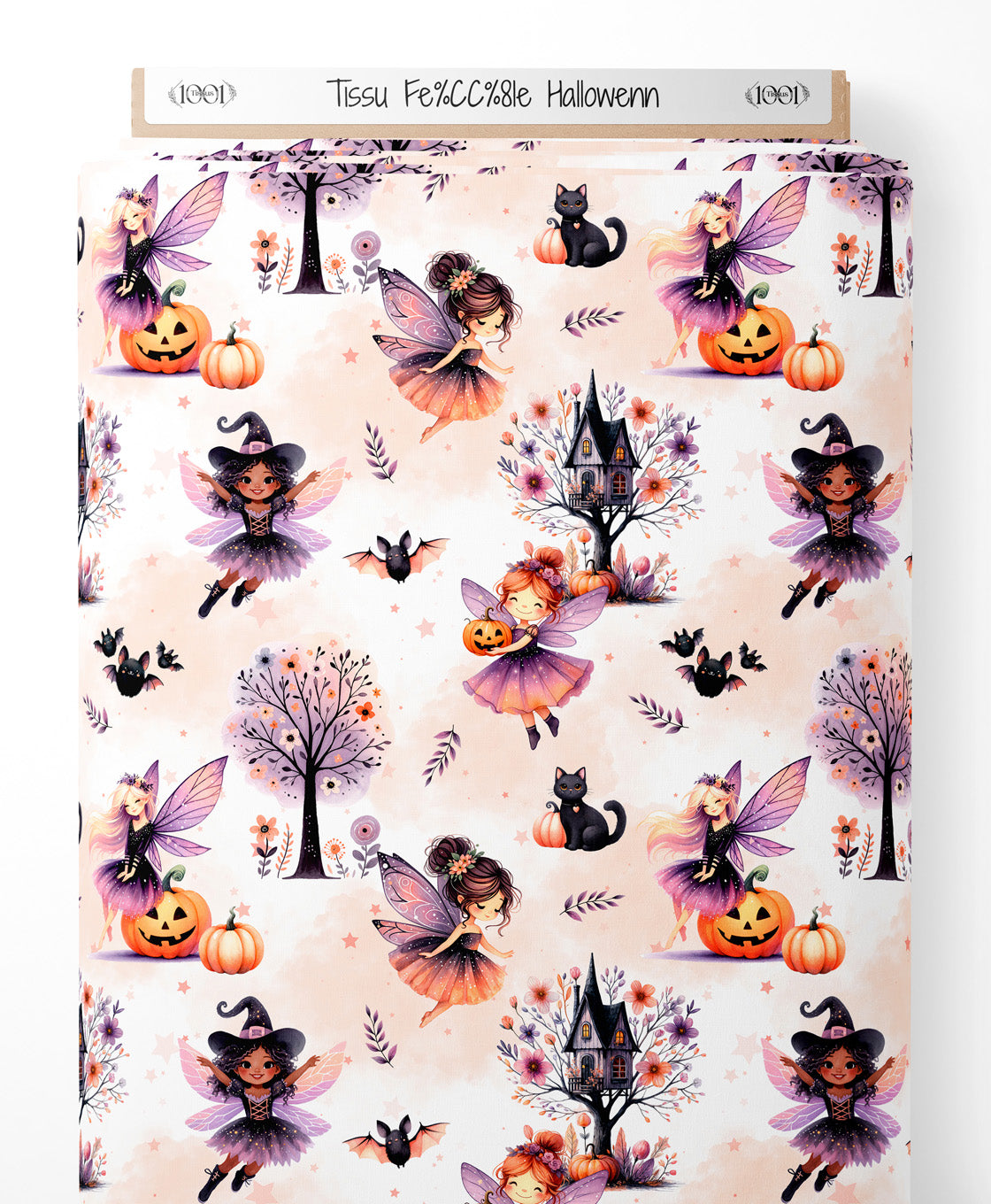 Tissu - Fée halloween