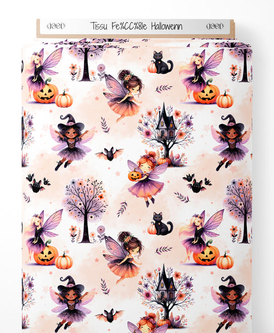 Tissu - Fée halloween