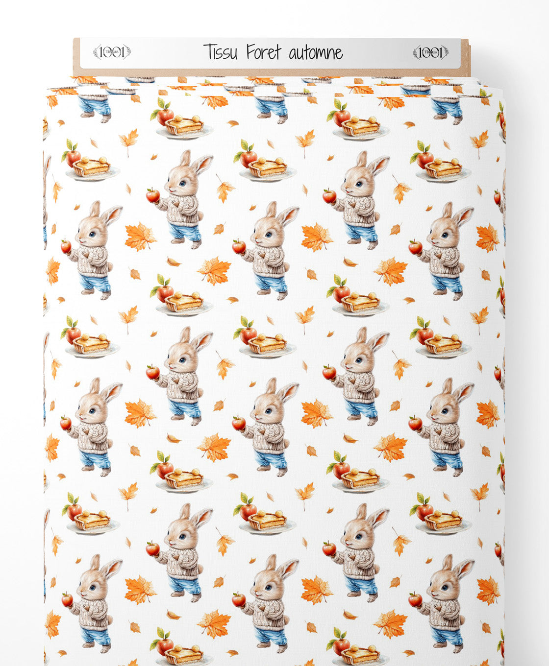 Tissu - Forêt automne