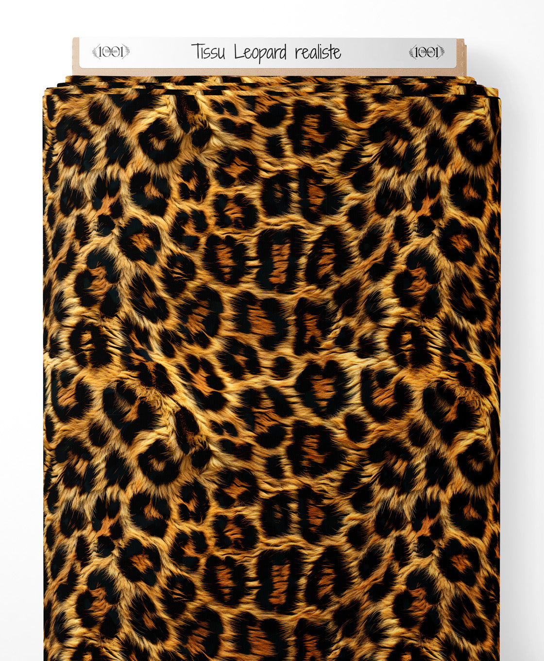 Tissu - Léopard réaliste