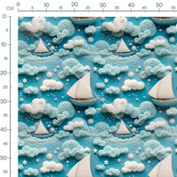 Tissu - 3D Bateaux 1