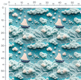 Tissu - 3D Bateaux 2