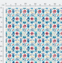 Tissu - Aquarelle boho 1