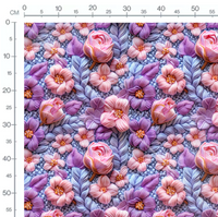 Tissu - 3D Spring flowers 2