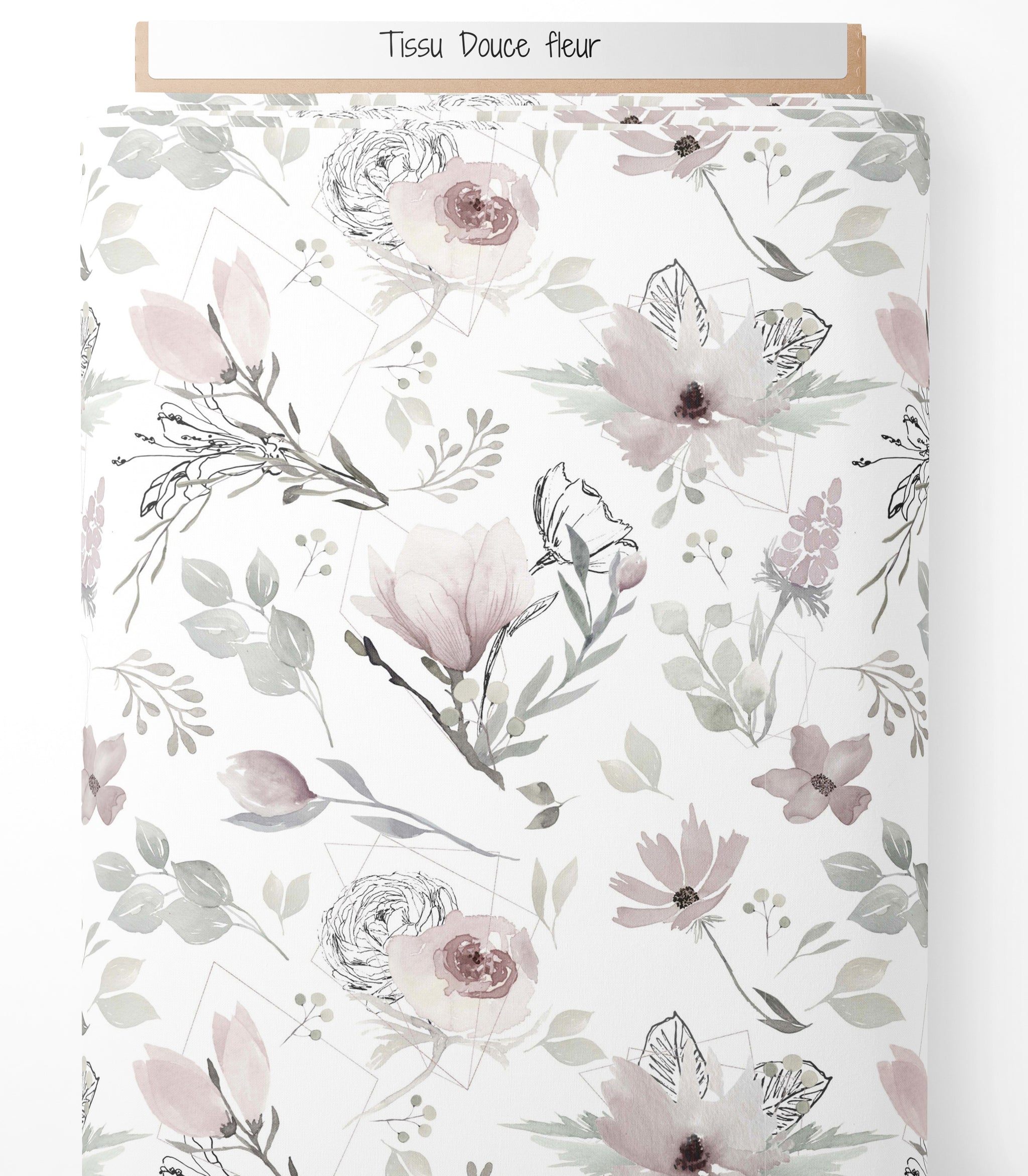 Tissu - Douce fleur