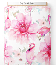 Tissu - Flamants fleurs