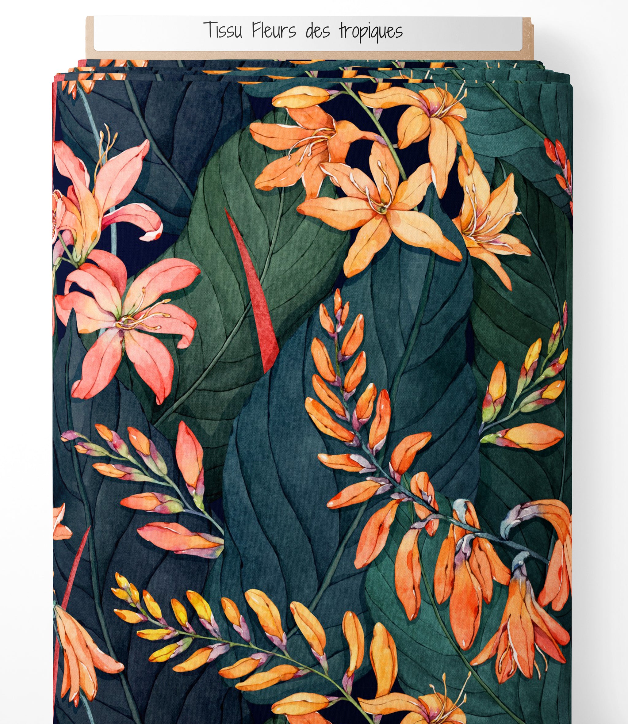 Tissu - Fleurs des tropiques
