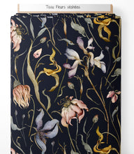 Tissu - Fleurs séchées