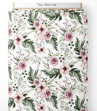 Tissu - Floral rose